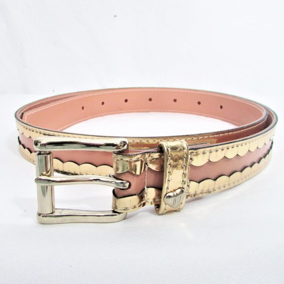 Betsey Johnson Accessories - Betsy Johnson flesh gold belt M